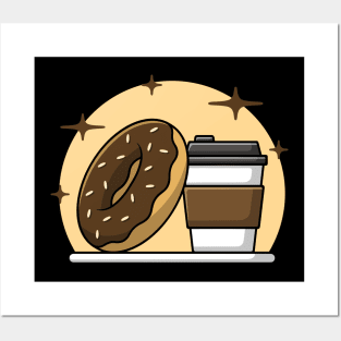 Coffee and Donut Posters and Art